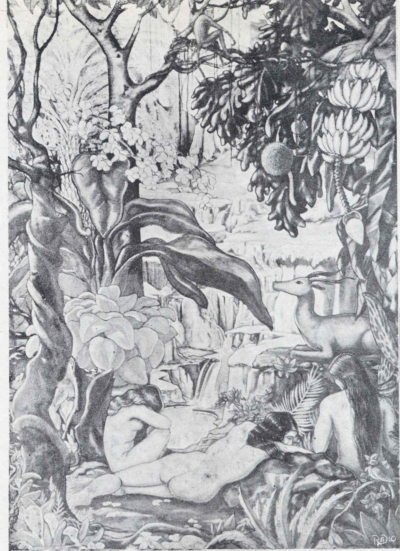 “Tropical Dream/Ensueño en el trópico”. IV Exposición Nacional de Artes Plásticas, "Revista El Salvador de la Junta Nacional de Turismo" (1939).