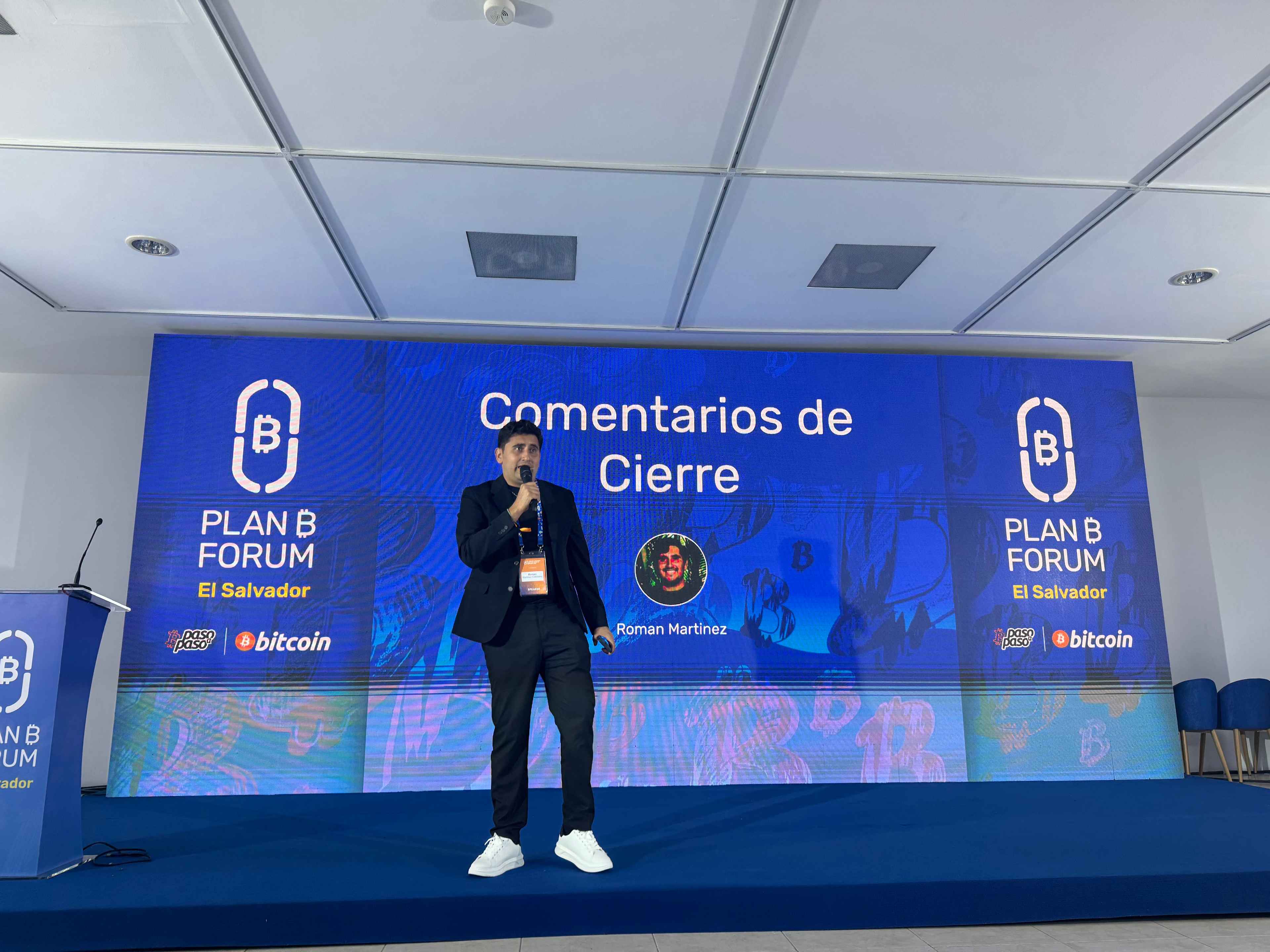 Román Martínez, originally from El Zonte, has promoted a real estate boom in the beach area, aimed at foreigners and bitcoin enthusiasts. Photo courtesy of Plan B Forum