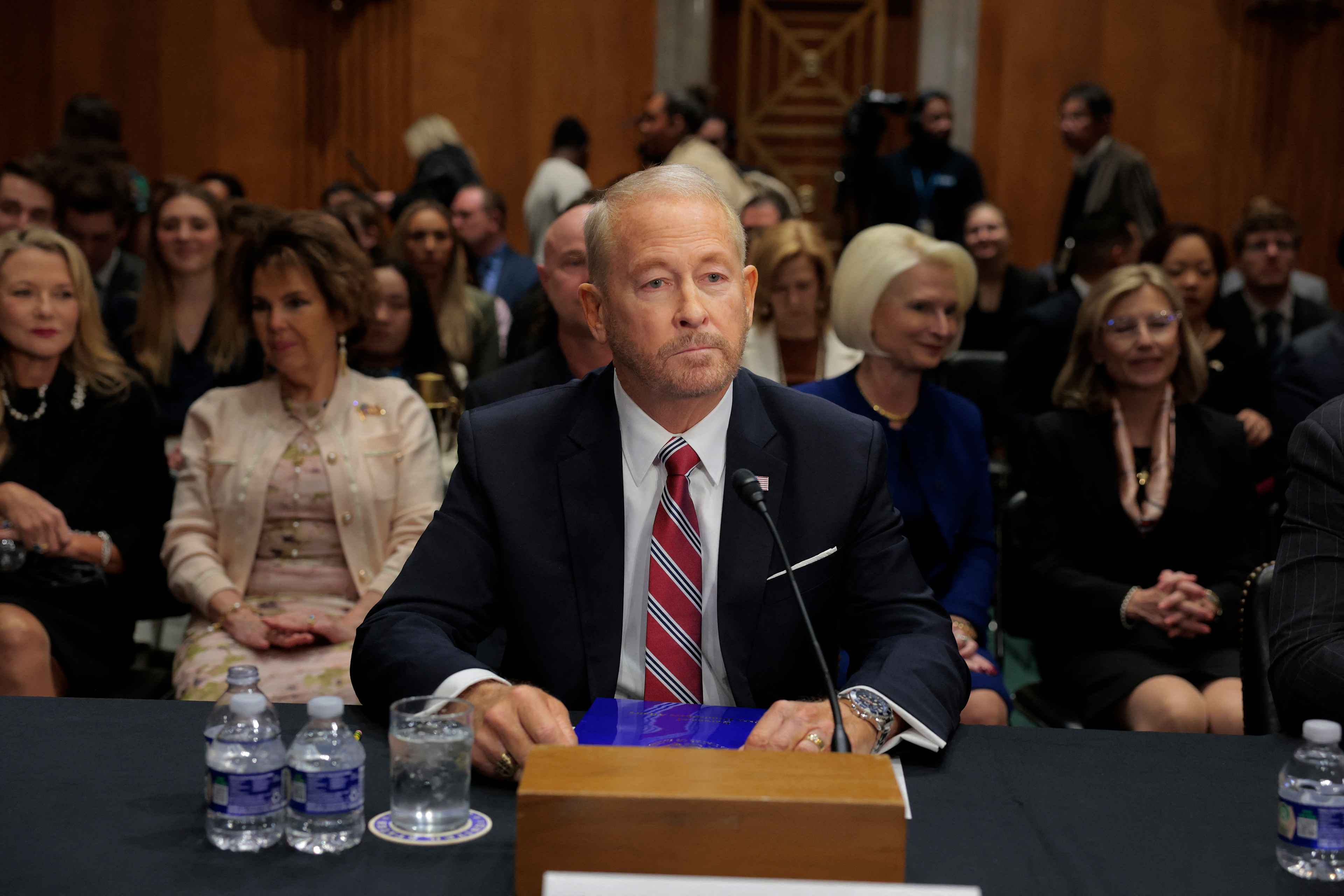 Ronald Johnson, nominated by U.S. President Donald Trump as Ambassador to Mexico, during his Senate confirmation hearing on Mar. 13, 2025 in Washington, D.C. Photo Anna Moneymaker/Getty Images/AFP