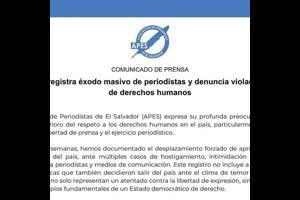 APES anuncia el traslado de su personería a otro país de la región