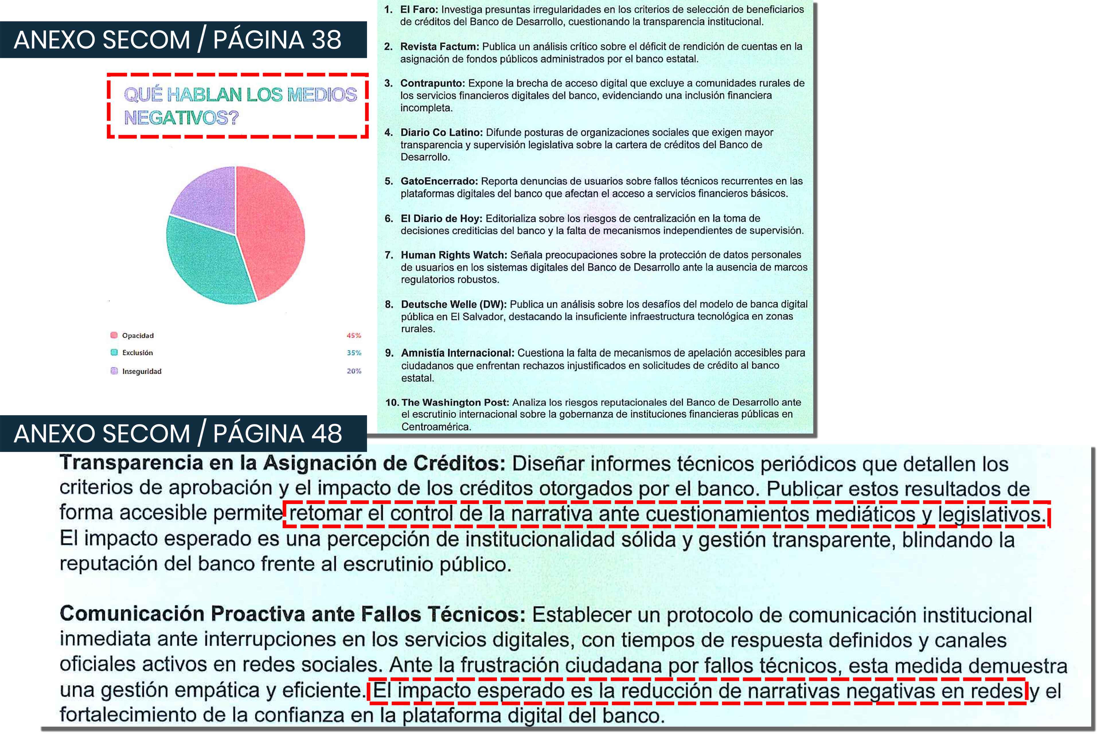 ¿Qué hablan los medios negativos?